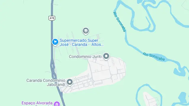 Mapa do bairro Altos de Ipanema, Sorocaba - SP