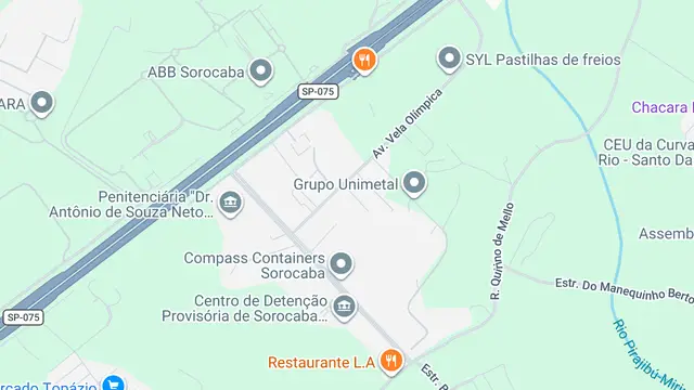 Mapa do bairro Aparecida, Sorocaba - SP