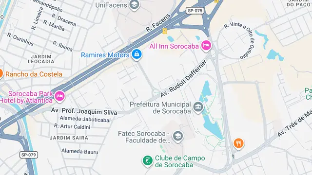 Mapa do bairro Boa Vista, Sorocaba - SP