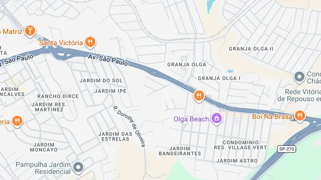 Mapa do bairro Condomínio Residencial Village Vert, Sorocaba - SP