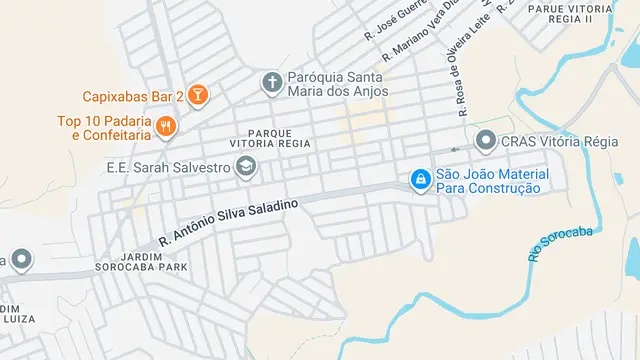 Mapa do bairro Conjunto Habitacional Doutor Ulisses Guimarães, Sorocaba - SP