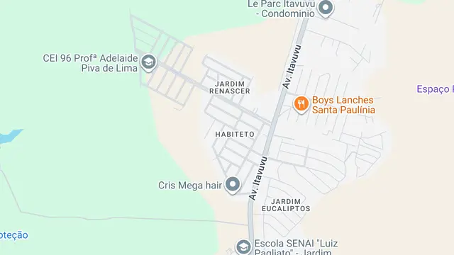 Mapa do bairro Habiteto - Ana Paula Eleutério, Sorocaba - SP