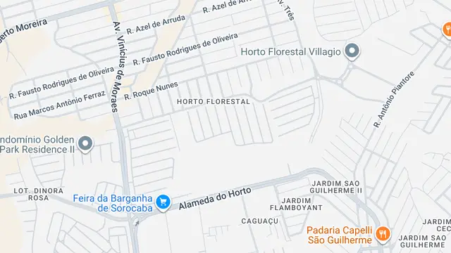 Mapa do bairro Horto Florestal, Sorocaba - SP