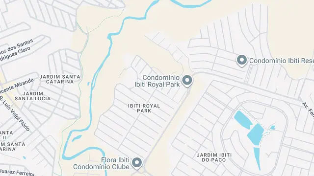 Mapa do bairro Ibiti Royal Park, Sorocaba - SP