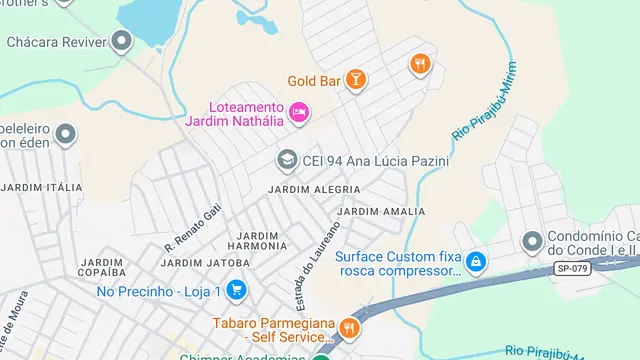 Mapa do bairro Jardim Alegria, Sorocaba - SP