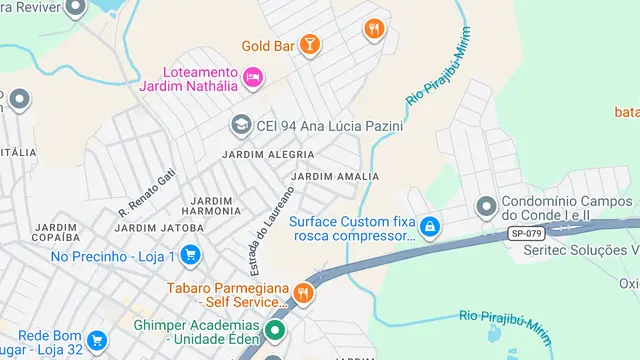 Mapa do bairro Jardim Amalia, Sorocaba - SP