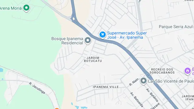 Mapa do bairro Jardim Botucatu, Sorocaba - SP