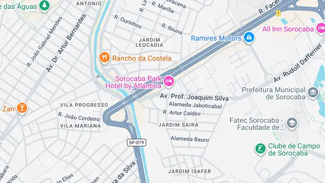 Mapa do bairro Jardim Cambará, Sorocaba - SP
