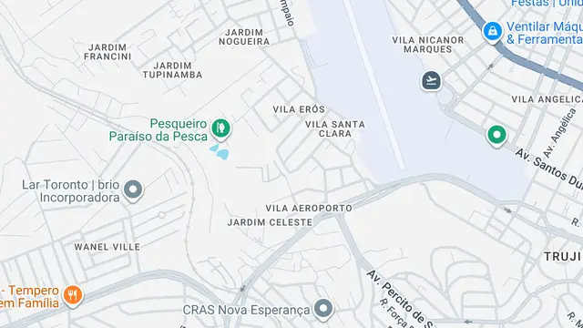 Mapa do bairro Jardim Celeste, Sorocaba - SP