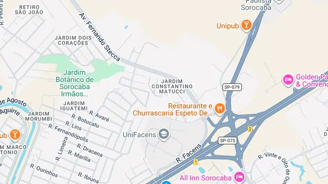 Mapa do bairro Jardim Constantino Matucci, Sorocaba - SP