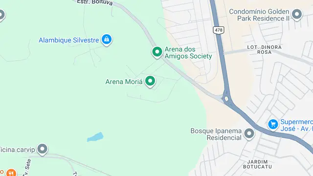 Mapa do bairro Jardim Cruz de Ferro, Sorocaba - SP