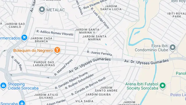 Mapa do bairro Jardim do Carmo, Sorocaba - SP