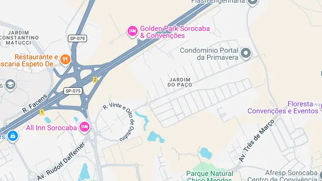 Mapa do bairro Jardim do Paço, Sorocaba - SP
