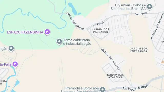 Mapa do bairro Jardim Dona Tereza, Sorocaba - SP