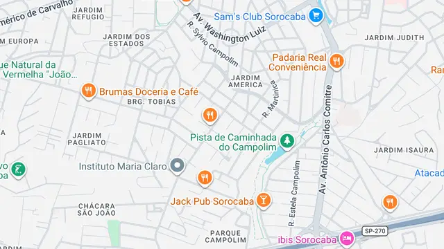 Mapa do bairro Jardim Eltonville, Sorocaba - SP