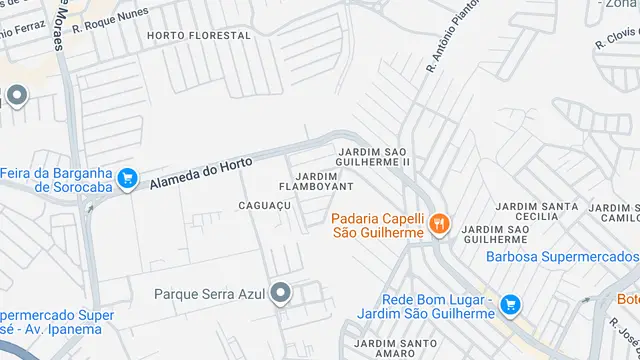 Mapa do bairro Jardim Flamboyant, Sorocaba - SP