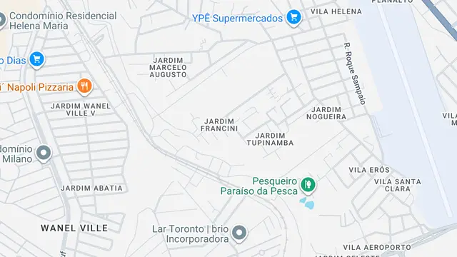 Mapa do bairro Jardim Francini, Sorocaba - SP