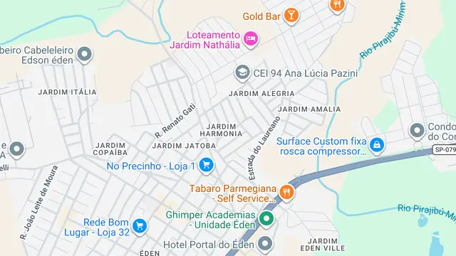 Mapa do bairro Jardim Harmonia, Sorocaba - SP