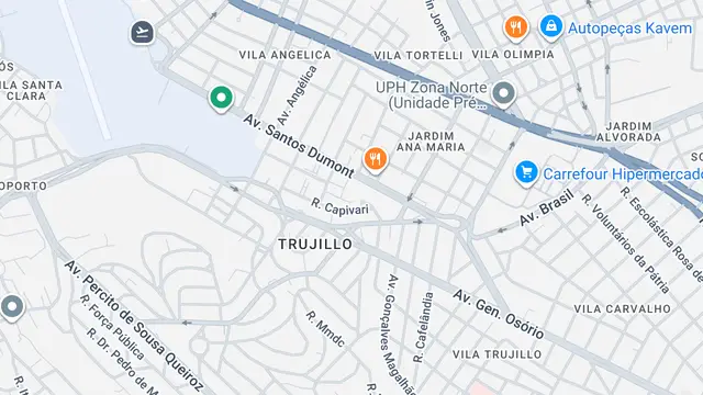 Mapa do bairro Jardim Imperial, Sorocaba - SP