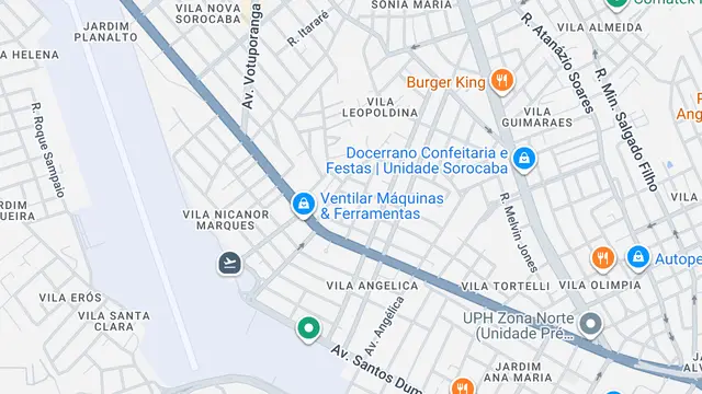 Mapa do bairro Jardim Ipanema, Sorocaba - SP