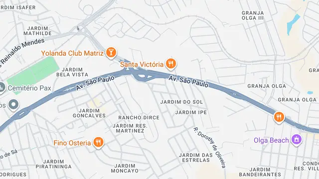 Mapa do bairro Jardim Ipê, Sorocaba - SP