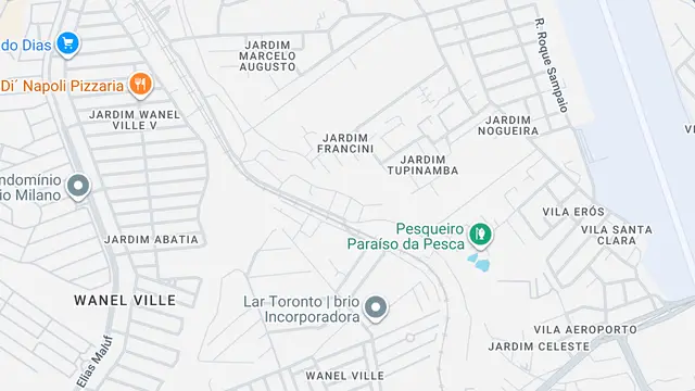 Mapa do bairro Jardim Itapemirim, Sorocaba - SP