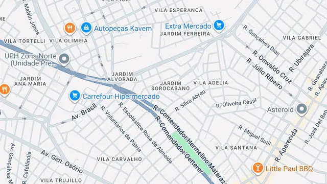Mapa do bairro Jardim Leandro Dromani, Sorocaba - SP