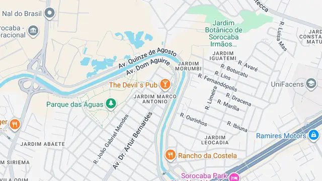 Mapa do bairro Jardim Marco Antônio, Sorocaba - SP