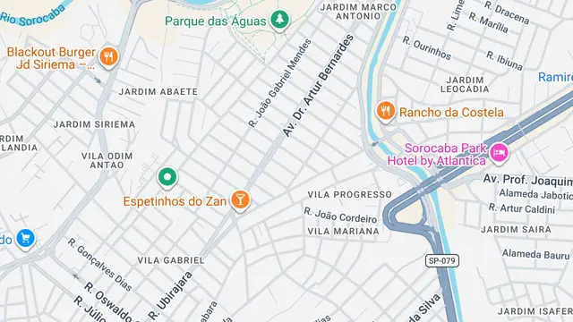 Mapa do bairro Jardim Maria do Carmo, Sorocaba - SP