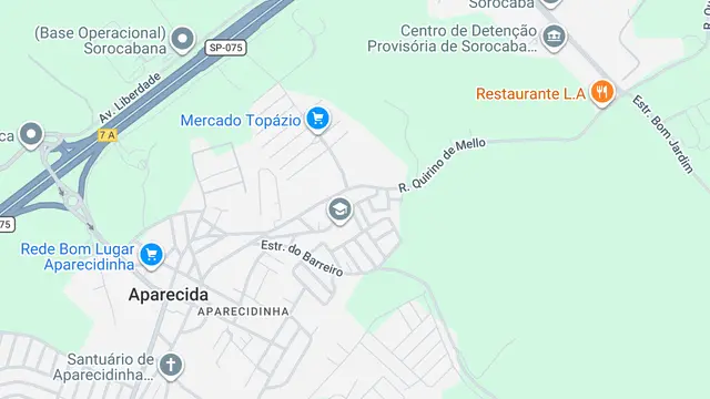 Mapa do bairro Jardim Monteiro, Sorocaba - SP