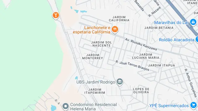 Mapa do bairro Jardim Monterrey, Sorocaba - SP