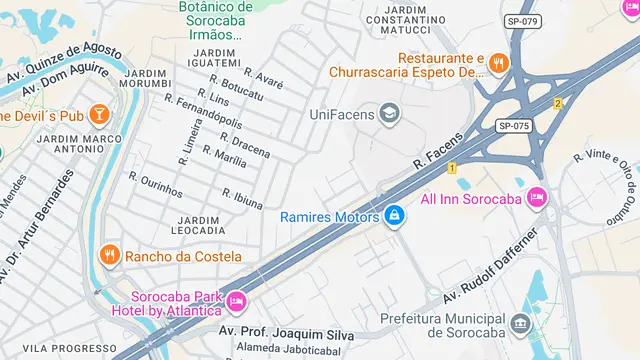 Mapa do bairro Jardim Morumbi, Sorocaba - SP