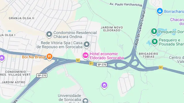 Mapa do bairro Jardim Novo Eldorado, Sorocaba - SP