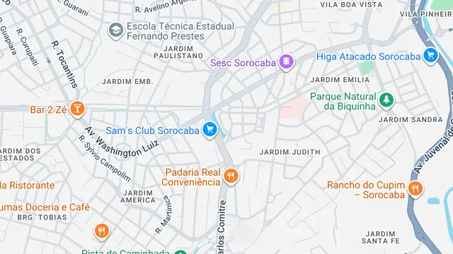 Mapa do bairro Jardim Panorama, Sorocaba - SP