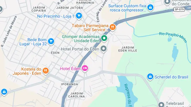 Mapa do bairro Jardim Paraíso, Sorocaba - SP