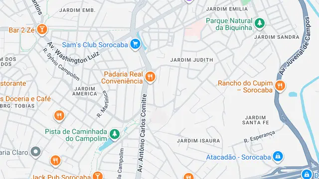 Mapa do bairro Jardim Portal da Colina, Sorocaba - SP