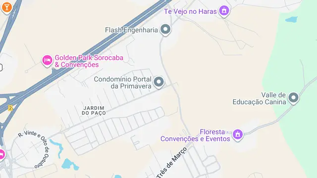 Mapa do bairro Jardim Portal da Primavera, Sorocaba - SP