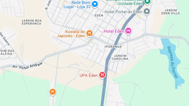 Mapa do bairro Jardim Portobello, Sorocaba - SP