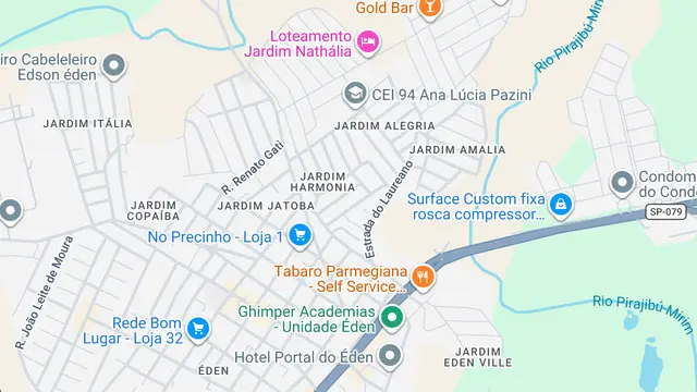 Mapa do bairro Jardim Primavera, Sorocaba - SP