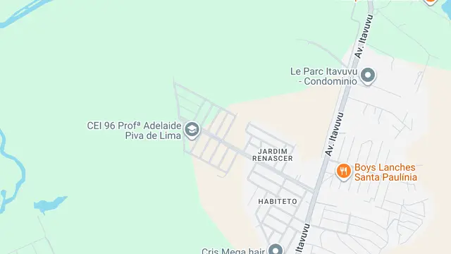 Mapa do bairro Jardim Renascer, Sorocaba - SP
