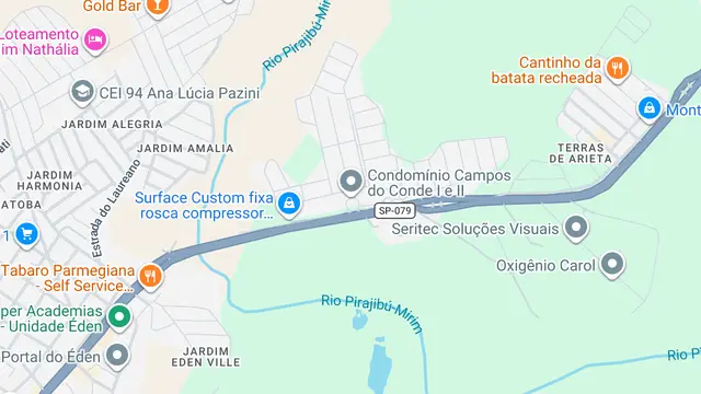 Mapa do bairro Jardim Residencial Campos do Conde, Sorocaba - SP