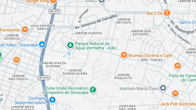 Mapa do bairro Jardim Residencial Castanheira, Sorocaba - SP