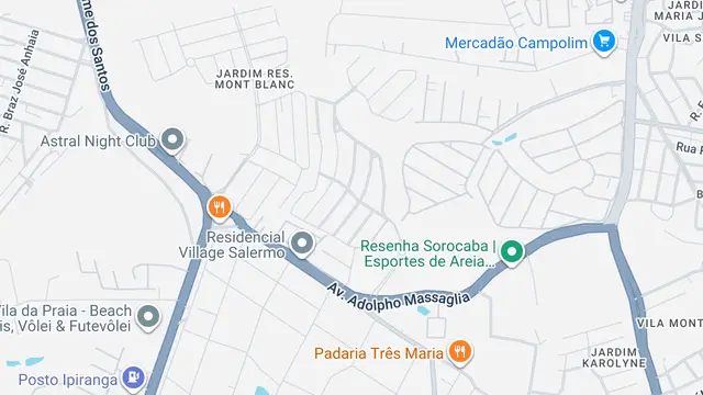 Mapa do bairro Jardim Residencial Giverny, Sorocaba - SP