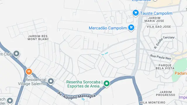 Mapa do bairro Jardim Residencial Tivoli Park, Sorocaba - SP