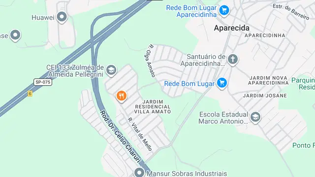 Mapa do bairro Jardim Residencial Villa Amato, Sorocaba - SP