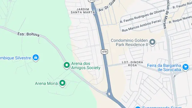 Mapa do bairro Jardim Residencial Villagio Ipanema I, Sorocaba - SP