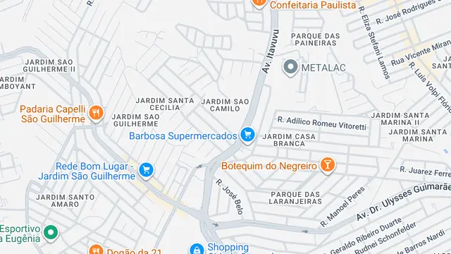 Mapa do bairro Jardim Residencial Vivenda do Itavuvu, Sorocaba - SP