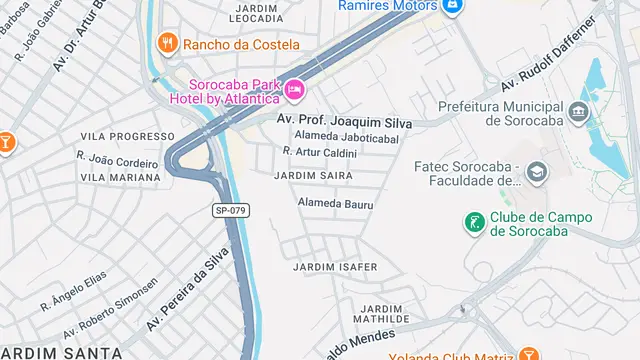 Mapa do bairro Jardim Saira, Sorocaba - SP