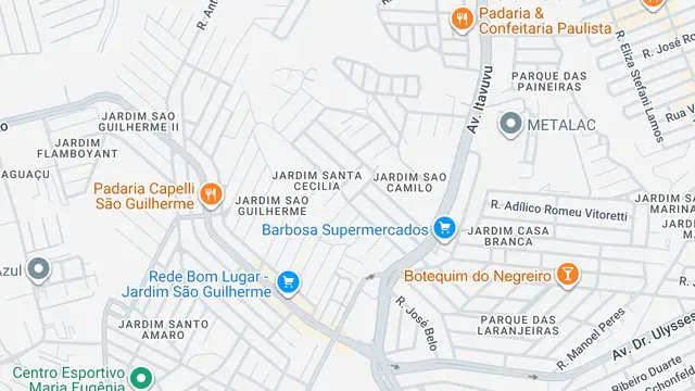 Mapa do bairro Jardim Santa Cecília, Sorocaba - SP