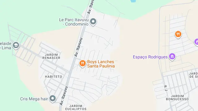 Mapa do bairro Jardim Santa Madre Paulina, Sorocaba - SP